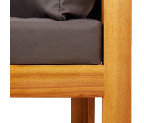 vidaXL 11-daļīgs dārza dīvānu komplekts ar matračiem, akācija