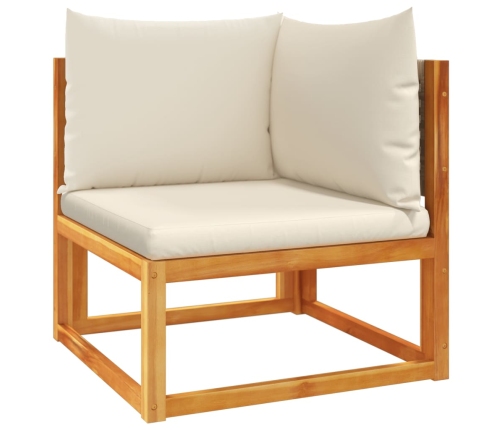 vidaXL 10-daļīgs dārza atpūtas mēbeļu komplekts ar matračiem, akācija