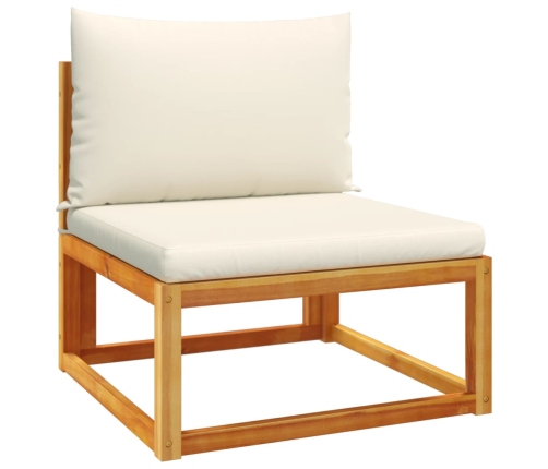 vidaXL 10-daļīgs dārza atpūtas mēbeļu komplekts ar matračiem, akācija