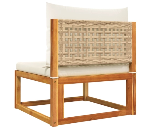 vidaXL 10-daļīgs dārza atpūtas mēbeļu komplekts ar matračiem, akācija