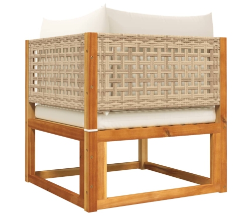 vidaXL 10-daļīgs dārza atpūtas mēbeļu komplekts ar matračiem, akācija