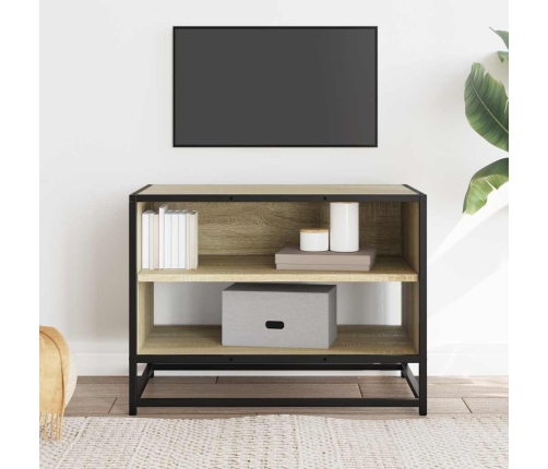 Tv Skapītis, Ozola, 61X40X46 Cm, Inženierijas Koks, Metāls Vidaxl