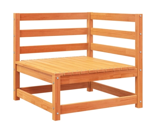 10-Daļīgs Dārza Dīvānu Komplekts Vaska Brūnas Priedes Masīvkoks Vidaxl