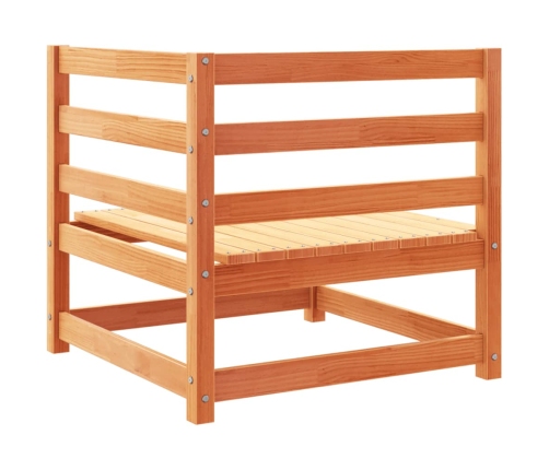 10-Daļīgs Dārza Dīvānu Komplekts Vaska Brūnas Priedes Masīvkoks Vidaxl