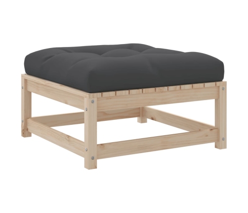 vidaXL 10-daļīgs dārza dīvānu komplekts vaska brūnas priedes masīvkoks