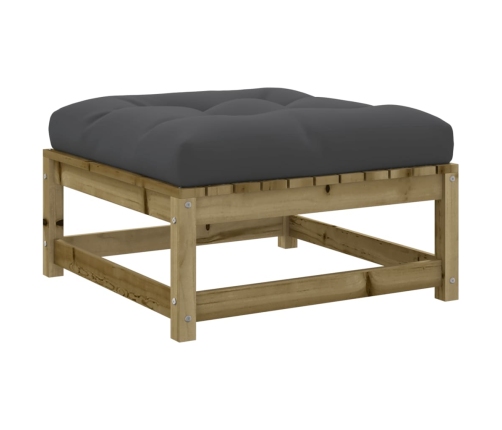 vidaXL 10-daļīgs dārza dīvāna komplekts ar matračiem impregnēta priede