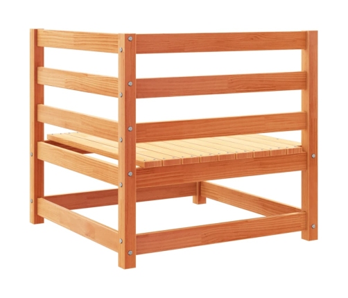 vidaXL 10-daļīgs dārza dīvānu komplekts vaska brūnas priedes masīvkoks