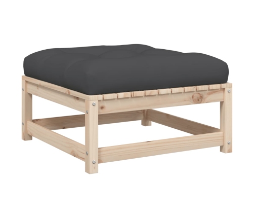 vidaXL 10-daļīgs dārza dīvānu komplekts vaska brūnas priedes masīvkoks