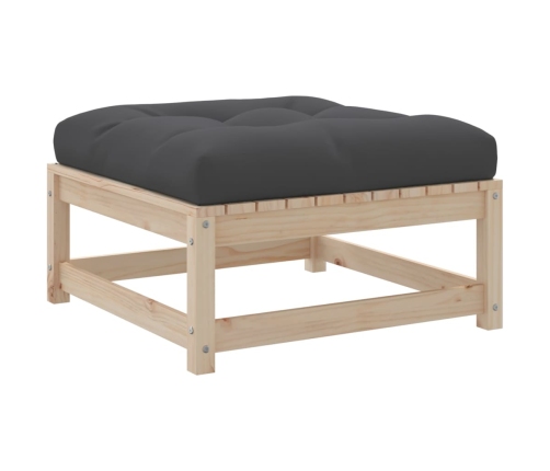 vidaXL 10-daļīgs dārza dīvānu komplekts vaska brūnas priedes masīvkoks