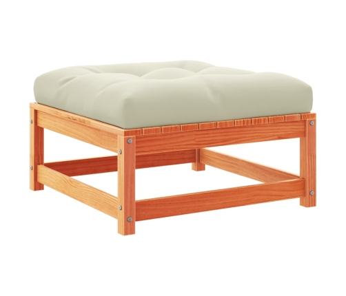 10-Daļīgs Dārza Dīvānu Komplekts, Matrači, Brūns Priedes Koks Vidaxl