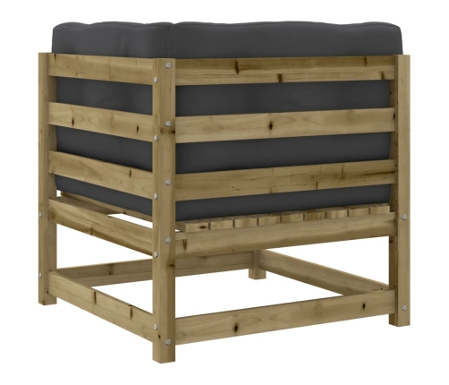 10-Daļīgs Dārza Dīvāna Komplekts Ar Matračiem Impregnēta Priede Vidaxl