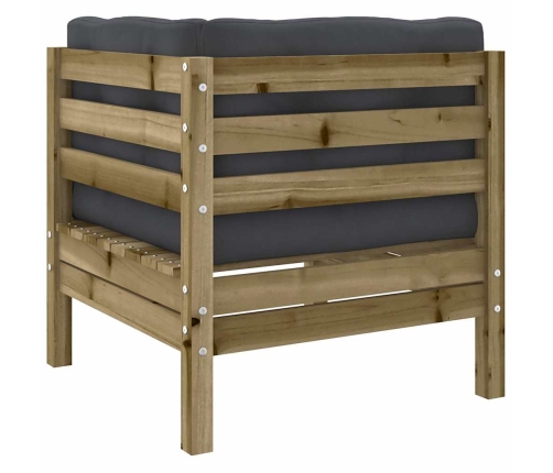 11-Daļīgs Dārza Dīvāna Komplekts Ar Matračiem Impregnēta Priede Vidaxl