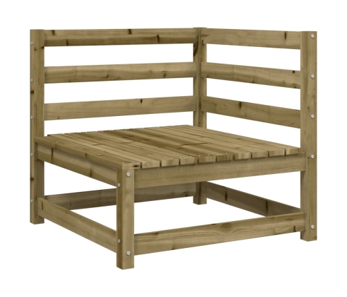 vidaXL 12-daļīgs dārza dīvānu komplekts, impregnēts priedes koks