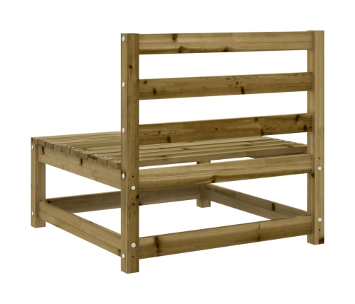 vidaXL 12-daļīgs dārza dīvānu komplekts, impregnēts priedes koks