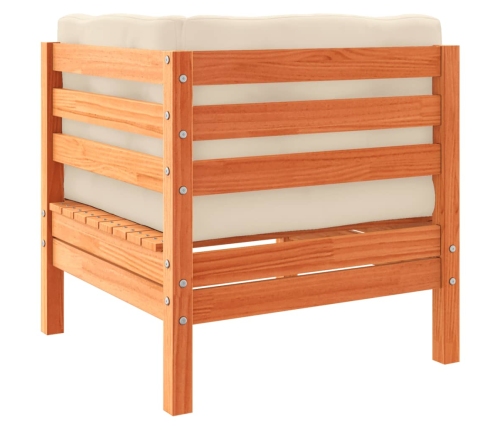 12-Daļīgs Dārza Dīvānu Komplekts, Matrači, Brūns Priedes Koks Vidaxl