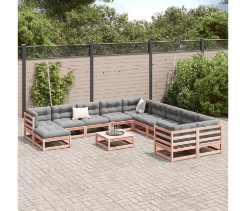 12-Daļīgs Dārza Dīvānu Komplekts, Matrači, Egles Masīvkoks Vidaxl