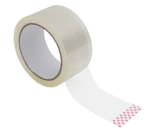 vidaXL iepakošanas līmlentes, 72 gab., caurspīdīgas, 48 mm x 66 m