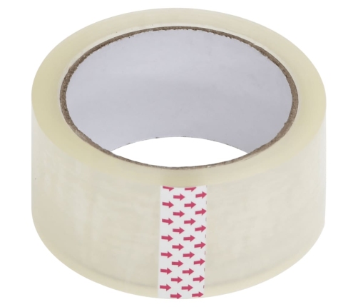 vidaXL iepakošanas līmlentes, 72 gab., caurspīdīgas, 48 mm x 66 m