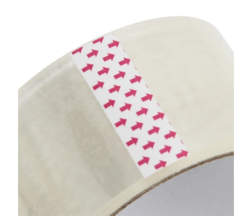 vidaXL iepakošanas līmlentes, 72 gab., caurspīdīgas, 48 mm x 66 m