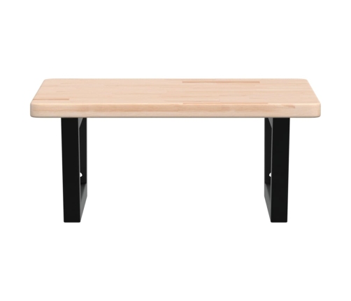 vidaXL izlietnes plaukts, stiprināms pie sienas, tērauds, ozola koks