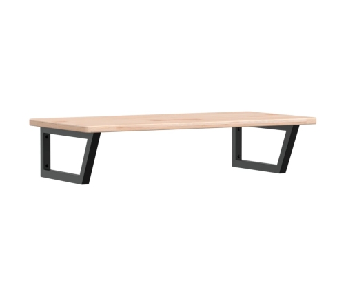 vidaXL izlietnes plaukts, stiprināms pie sienas, tērauds, ozola koks