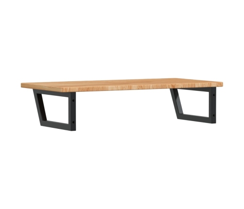 vidaXL izlietnes plaukts, stiprināms pie sienas, tērauds, ozola koks