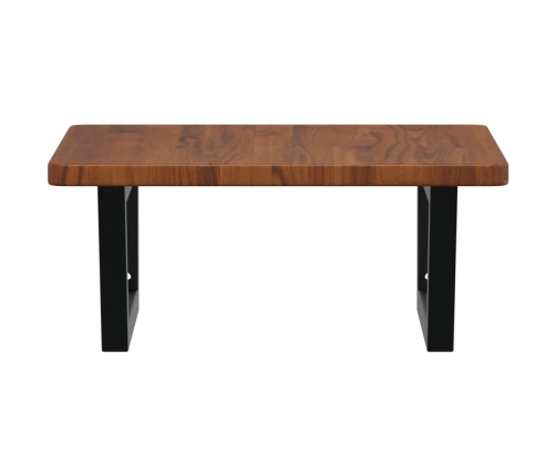 vidaXL izlietnes plaukts, stiprināms pie sienas, tērauds, ozola koks