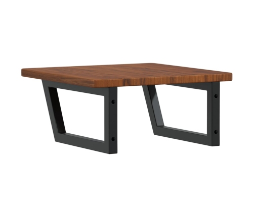 vidaXL izlietnes plaukts, stiprināms pie sienas, tērauds, ozola koks