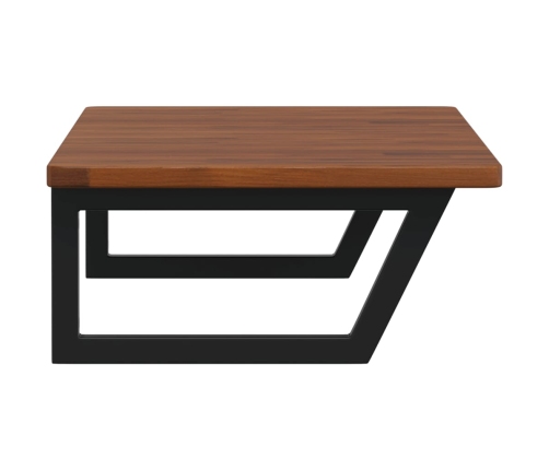 vidaXL izlietnes plaukts, stiprināms pie sienas, tērauds, ozola koks