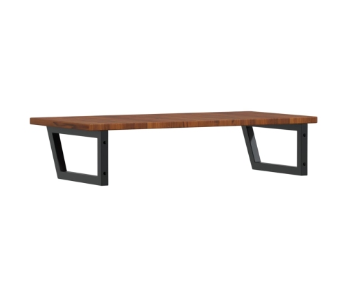 vidaXL izlietnes plaukts, stiprināms pie sienas, tērauds, ozola koks