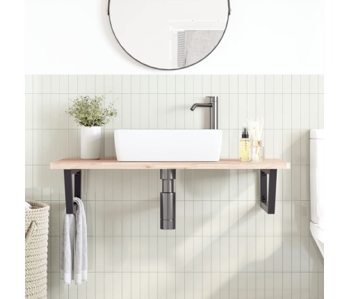 vidaXL izlietnes plaukts, stiprināms pie sienas, tērauds, dižskābardis