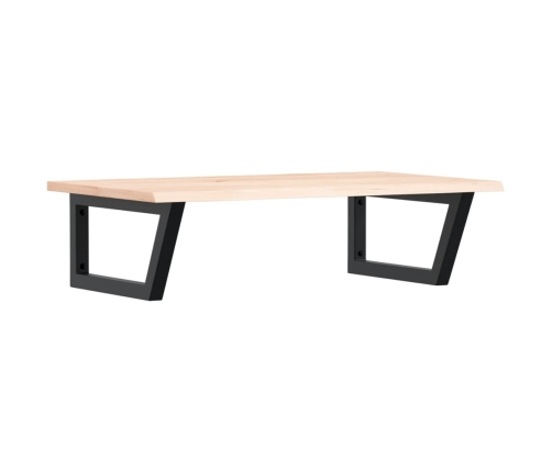 vidaXL izlietnes plaukts, stiprināms pie sienas, tērauds, ozola koks