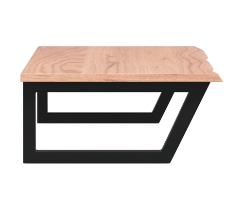 vidaXL izlietnes plaukts, stiprināms pie sienas, tērauds, ozola koks