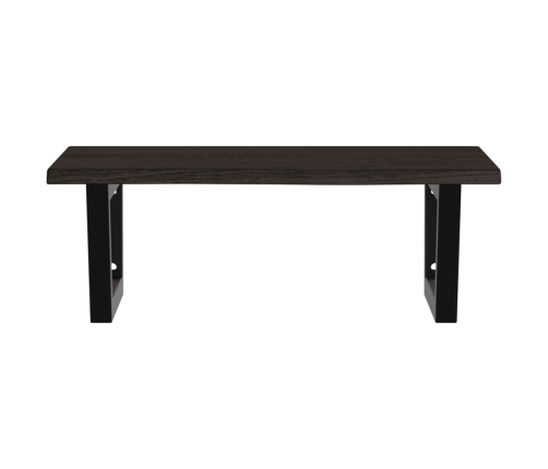 vidaXL izlietnes plaukts, stiprināms pie sienas, tērauds, ozola koks