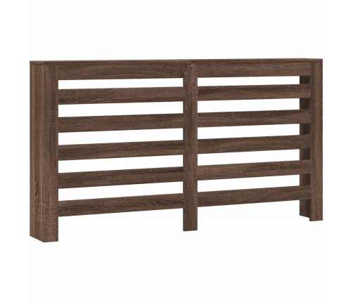 vidaXL radiatora pārsegs, brūna ozola, 149x20x82 cm, inženierijas koks