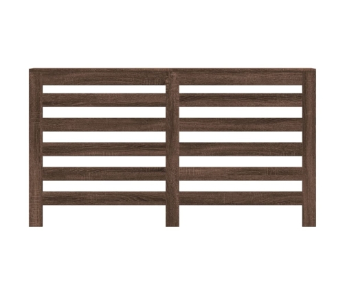 vidaXL radiatora pārsegs, brūna ozola, 149x20x82 cm, inženierijas koks