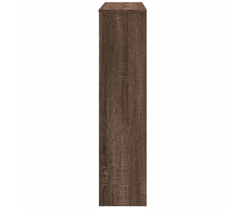 vidaXL radiatora pārsegs, brūna ozola, 149x20x82 cm, inženierijas koks