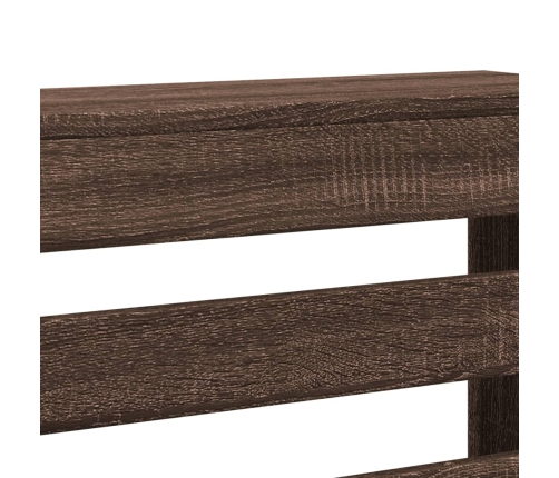 vidaXL radiatora pārsegs, brūna ozola, 149x20x82 cm, inženierijas koks