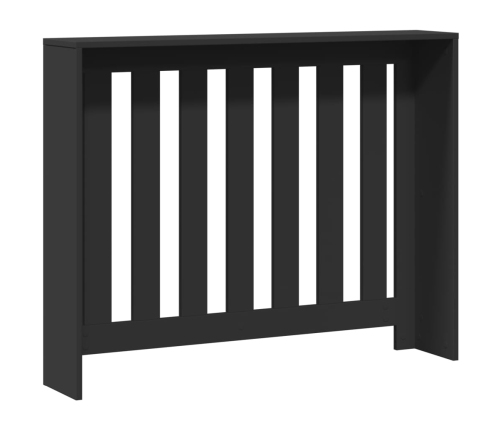 vidaXL radiatora pārsegs, melns, 104x20x82 cm, inženierijas koks