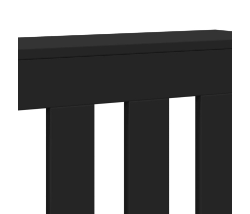 vidaXL radiatora pārsegs, melns, 104x20x82 cm, inženierijas koks