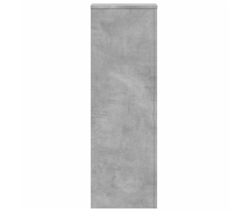 vidaXL augu plaukts, betona pelēks, 33x33x100 cm, inženierijas koks