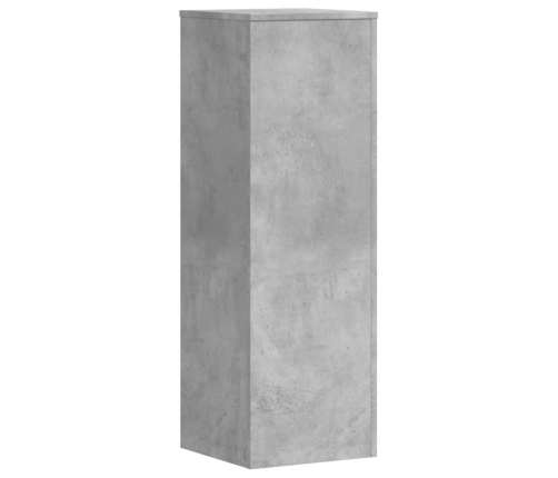 vidaXL augu plaukts, betona pelēks, 33x33x100 cm, inženierijas koks