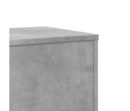 vidaXL augu plaukts, betona pelēks, 33x33x100 cm, inženierijas koks