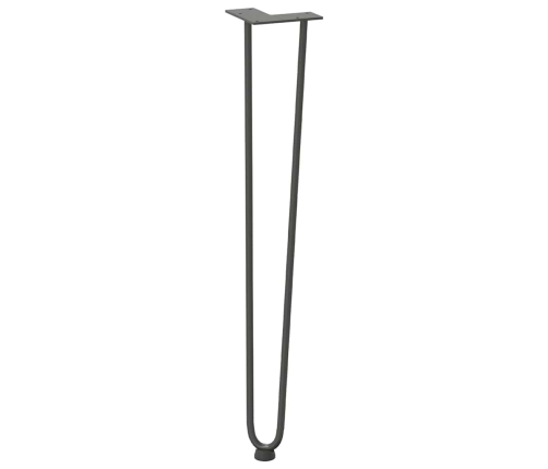 vidaXL Matu sprādzes galda kājas 4 gab. 72 cm ciets tērauds