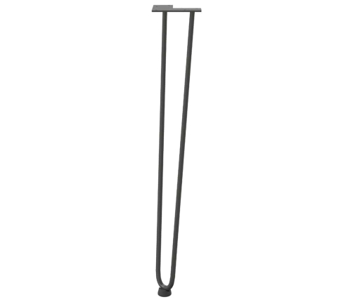 vidaXL Matu sprādzes galda kājas 4 gab. 72 cm ciets tērauds