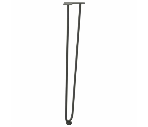 vidaXL Matu sprādzes galda kājas 4 gab. 72 cm ciets tērauds