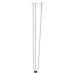 vidaXL Matu sprādzes galda kājas 4 gab. balta 72 cm ciets tērauds