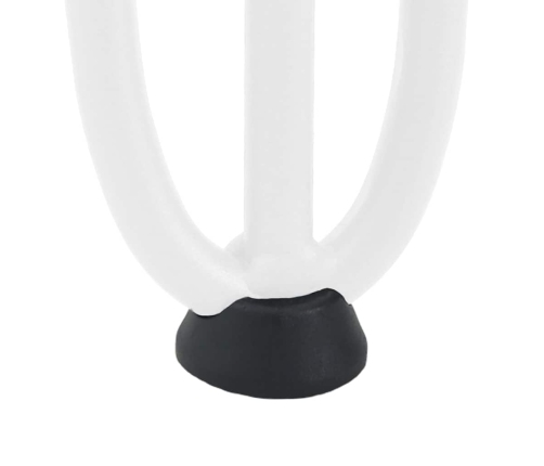 vidaXL Matu sprādzes galda kājas 4 gab. balta 72 cm ciets tērauds