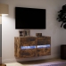 vidaXL TV plaukti ar LED lampiņām, 2 gab., ozolkoka krāsa, 41x31x45 cm
