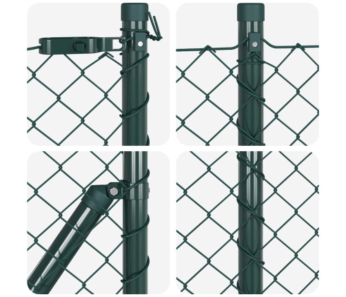 Žoga Stabu Komplekts Sudraba 25 X 0.6 M Cinkots Tērauds Vidaxl